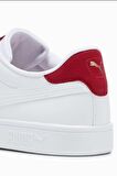 Puma Smash 3.0 L Unisex  Beyaz / Kırmızı Sneaker