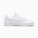 Puma Carina 2.0 Lux Beyaz-Gri Kadın Günlük Ayakkabı