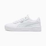 Puma Carina 2.0 Lux Beyaz-Gri Kadın Günlük Ayakkabı