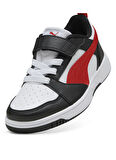 Puma Siyah - Beyaz - Kırmızı Erkek Çocuk Yürüyüş Ayakkabısı 39741904-Puma Rebound V6 Lo AC+ PS