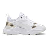 Puma Cassia Metallic Shine Gold Beyaz Kadın Sneaker