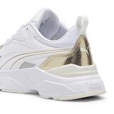 Puma Cassia Metallic Shine Gold Beyaz Kadın Sneaker