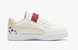 Puma Caven 2.0 Summer Ac Çocuk Cırtlı Beyaz Spor Ayakkabı