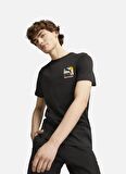 Puma Düz Siyah Erkek T-Shirt 62441801-CLASSICS BRAND LOVE Tee
