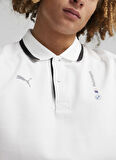 Puma 62415402 BMW MMS Polo PUMA White Beyaz Polo Yaka Regular Fit Düz Erkek T-Shirt
