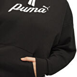 Essential+ Kadın Siyah Günlük Stil Sweatshirt 67934801
