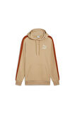 T7 Iconic Hoodie Erkek Kahverengi Sweatshirt