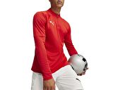Puma Teamfinal Training 1/4 Zip Top Erkek Futbol Antrenman Uzun Kollu Üst 65855101 Kırmızı