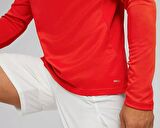 Puma Teamfinal Training 1/4 Zip Top Erkek Futbol Antrenman Uzun Kollu Üst 65855101 Kırmızı