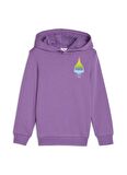 Puma Baskılı Kız Çocuk Mor Sweatshırt 62482650-PUMA X TROLLS Hoodie