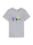 Puma Baskılı Gri Erkek Çocuk  T-Shirt 62481663-PUMA X TROLLS Tee