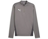 Puma Teamgoal Training 1/4 Zip To Erkek Futbol Uzun Kollu Antrenman Tişörtü 65862913 Gri
