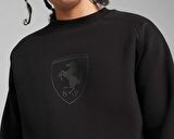 Puma Ferrari Race Big Shield Crew Erkek Günlük Sweatshirt 62380201 Siyah