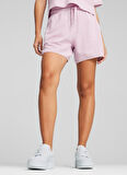 67870160 HER 5 Shorts Grape Mist Beyaz Lastikli Bel Regular Fit Kadın Şort