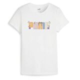 Puma ESS+ Graphic Tee Beyaz Kadın Tişört - 679916 02