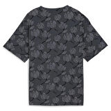 Essentials+ Kadın Siyah Günlük Stil T-Shirt 67949301