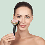  Mikro İğneli, Buz Başlığı, Pembe Kuvars Başlıklı Dermaroller | MicroNeedle Face & Body Roller