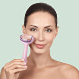  Mikro İğneli, Buz Başlığı, Pembe Kuvars Başlıklı Dermaroller | MicroNeedle Face & Body Roller