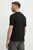 Karl Lagerfeld Erkek Bisiklet Yaka T-Shirt Siyah 755462551235 T-SHIRT CREWNECK