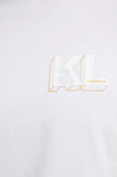 Karl Lagerfeld Erkek Bisiklet Yaka T-Shirt Beyaz 755463551235 T-SHIRT CREWNECK
