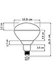 Ledvance 250W Infrared Şeffaf Ampul E27