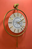 Orta Boy -timelles Love Gold Led'li , Modern Dekoratif Duvar Saati