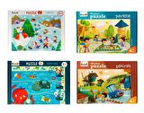 40 parça puzzle 4 lü set