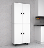 %100 Mdf Çok Amaçlı Dolap Mutfak Dolabı 4 Bölmeli 60 cm