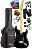 Midex RPH-40BK Full Black Elektro Gitar Seti HSH Manyetik Maple Klavye Üst Kalite