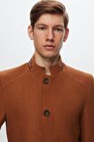 Ds Damat Regular Fit Camel Dik Yaka Kaşe Kaban 1HCK78ORT5033