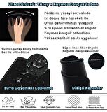 40x30cm Mouse Pad Kaymaz Kauçuk Taban Dikişli Gaming Oyuncu Mousepad Mavi Dalgalar