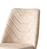 MERİDA SANDALYE, KREM-CEVİZ