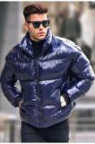 Unisex Lacivert Parlak Mont