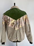 Vıntage Oversize Retro Etnik Desenli Kürklü Ceket Ypsg4