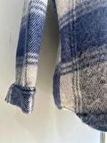 Erkek Unisex Jakarlı Mavi  Oversize Gömlek