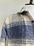 Erkek Unisex Jakarlı Mavi Oversize Gömlek