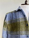 Erkek  Unisex Jakarlı  Yeşil Oversize Gömlek