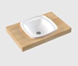 Serel Helios 46x46 cm Tezgah Üstü Çanak Lavabo HL36DXS110H 