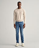 GANT Erkek Mavi Extra Slim Fit Jean Pantolon