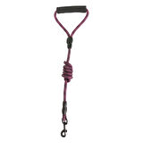 Köpek Göğüs Tasma Seti Dalga Desenli 2 cm*40-58 cm Mor-Pembe
