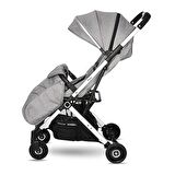 Lorelli Myla Ayrılıp Birleşebilen Kabin Set İkiz Bebek Arabası - Grey