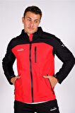 Diadora Elite - Erkek Siyah-Kırmızı Su Geçirmez Spor Yağmurluk - 44YĞM10ELT