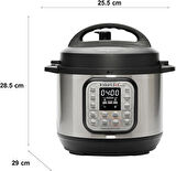 Instant Pot Duo 7'si 1 Arada Akıllı Pişirici, 5.7 L, Düdüklü Tencere, Yumuşak Pişirici, Pilav Pişirici, Sote Tavası, Yoğurt Hazırlayıcı, Buharlı Pişirici ve Yemek Isıtıcısı