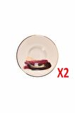 Porland Dash Desen Çay Tabağı 11cm 2 li 04ALM008504
