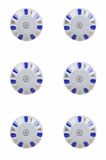 Porland Mavi Yaldız Çay Tabağı 11cm 6 lı 04POR005232