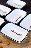 Tabak Evi Motto Gift Kayık Tabak 6 lı 14x10x2cm