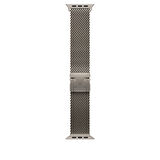 Apple Watch 7 45mm Watch 44mm Uyumlu Metal Hasır Kordon KRD-121