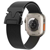 Apple Watch 44mm Uyumlu KRD-25 Metal Hasır Kordon