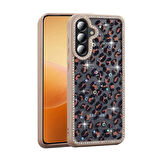 Samsung Galaxy A36 Uyumlu Kılıf Taşlı ve Simli Tasarım Azra Kapak