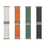 Apple Watch 42mm Uyumlu Yumuşak Kumaş Hasır Örgülü Kordon KRD-123